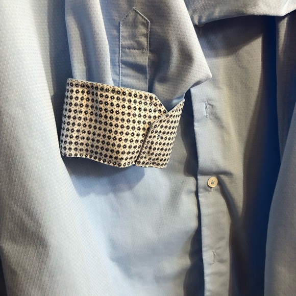 Report collection, blue, double cuff button down - Picture 2 of 8